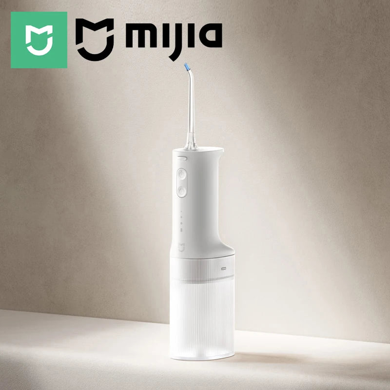 MIJIA Electric Oral Irrigator2,IPX7 Waterproof Rating,200ML Water Tank,3 Frequency Conversion Modes,Water Flosser Dental
