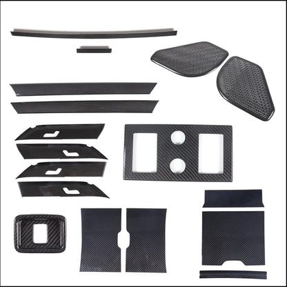 cheya Real Carbon Fiber Car Center Control Panel, Car Inner Door Panel for Land Rover Range Rover Vogue L460 2024+ Accessories