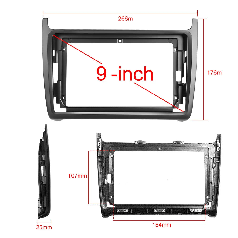 9" Car Radio For Volkswagen Polo 5 Sedan 2008-2020 Android 16 Wireless BT Carplay Multimedia Navigation Touch 2K QLED Screen