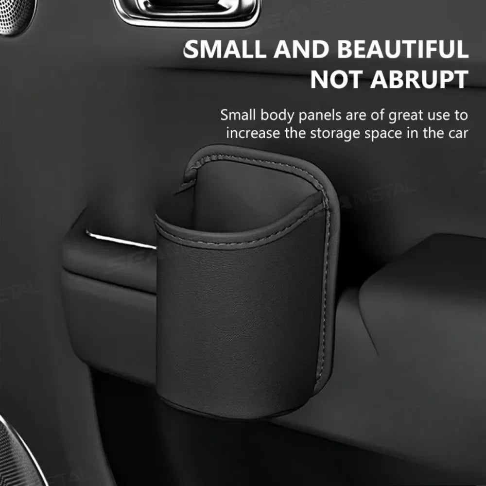 Car door cup holder Leather Automotive Drink rack Storage bin auto Back Seat cup holder Organizer car interior accessories 2030