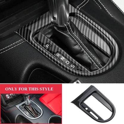 Car Front Water Cup Holder Gear Shift Decoration Cover for Ford Mustang 2015 2016 2017 2018 - 2023 AT LHD Interior Accessories