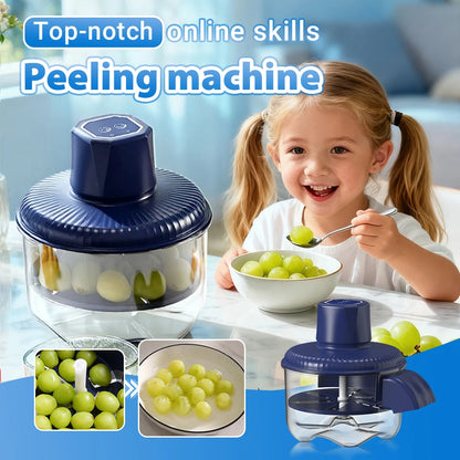 Automatic Electric Grape Peeler Machine - Hands-Free Skin Remover for Berries Fruits, Fruit Prep Tool, Effortless Peeling
