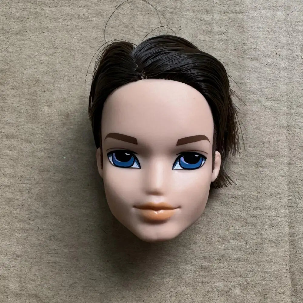 2001 Version Rare Face Doll Heads Classical Sexy Mouth White Brown Skin Colorful Hair Girls Boys Doll Parts For Collectors