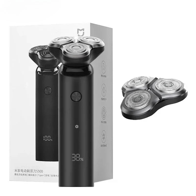 Mijia S500 Electric Shaver Triple Blade Trimmer Portable Dry Wet Shaving Rechargeable Washable Beard Hair Cutting Machine Razor