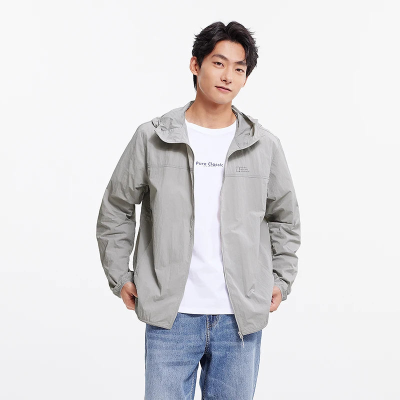 Semir Mens UV Jacket 2026 Hooded Cool Feeling Tops Couple Style Regular Shoulder Casual Fashion Soft Daily Wear