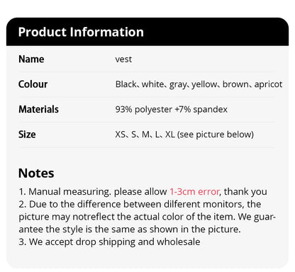 6/3/1 Piece Ladies Bottoming Solid Color Fashion Threaded Vest Casual Joker Sports Girl Mixed Color Combination Coat Parent-chil