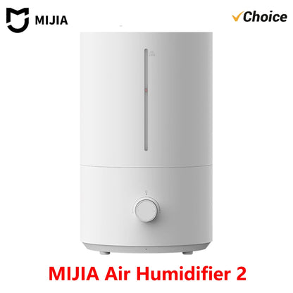 Original MIJIA Humidifier 2 ,300mL/h Humidification 4L Large Capacity Mist Maker Add Water Home Humidity Control Low Sound -CN