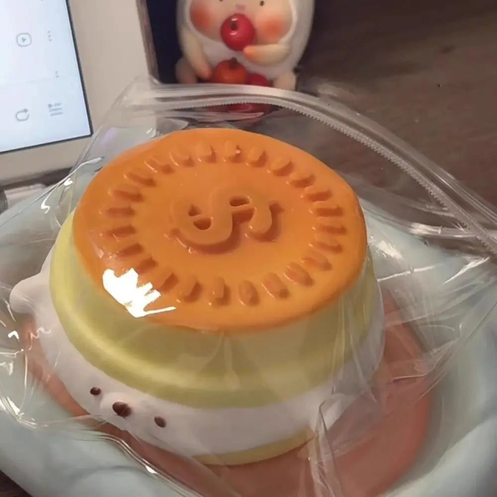 Simulation Soufflé Fiddy Squeeze Toy Decompression Pressure Relief Fingertip Toy Blueberry Strawberry Slow Rebound Toy