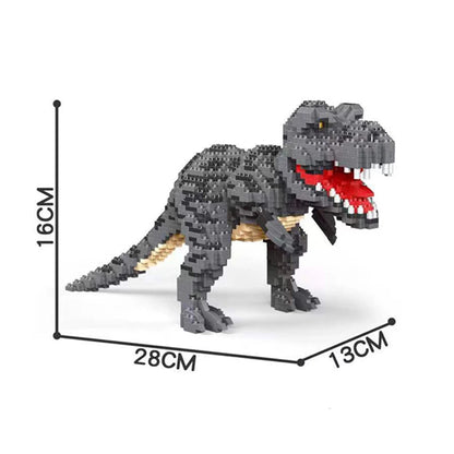 KNEW BUILT Micro Mini Building Block Toys T-Rex Pteranodon-Puzzle Assemble,Children's Day Gifts for Boys' Favorite Dinosaurs