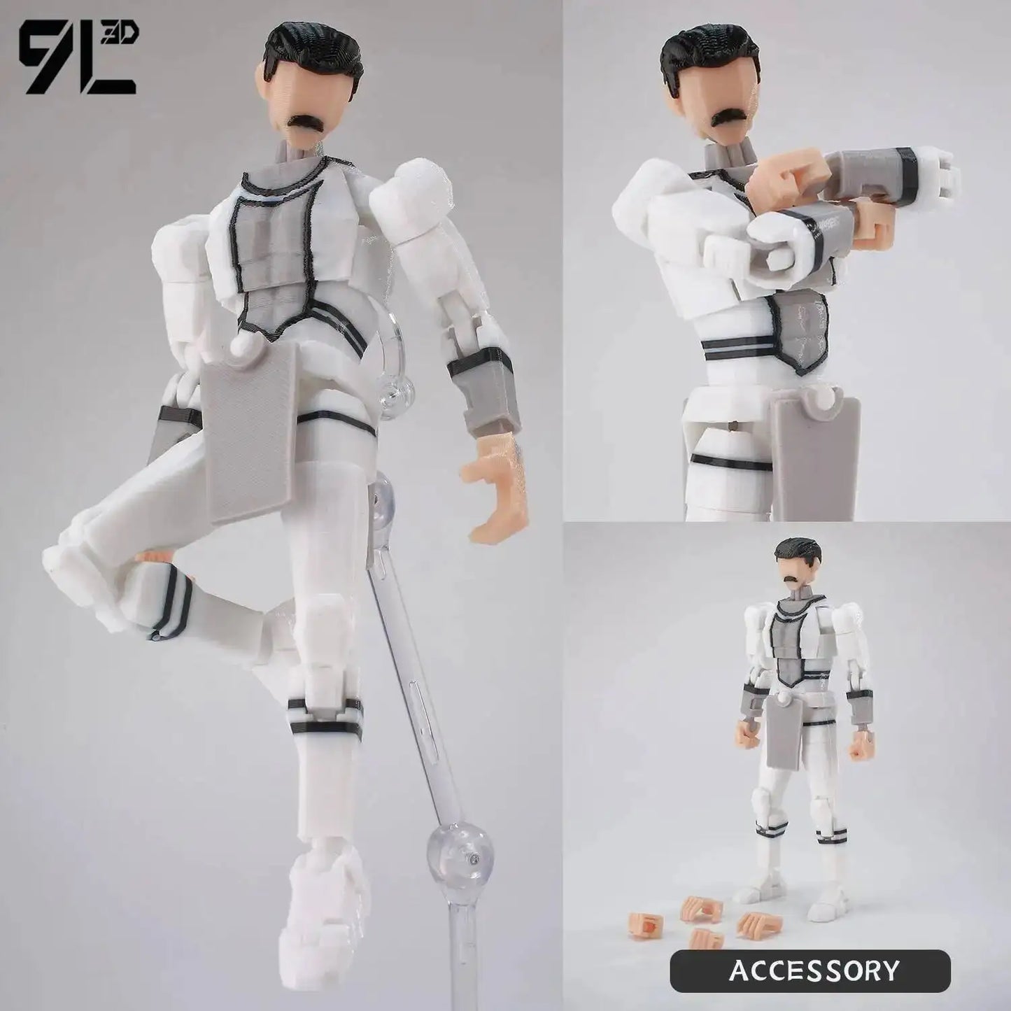 9L3D Invincible Slayer Daryl Dixon Lucky13 Action Figure Dummy13 Multi-Jointed Collectible Model Toys Titan13 Birthday Gifts T13