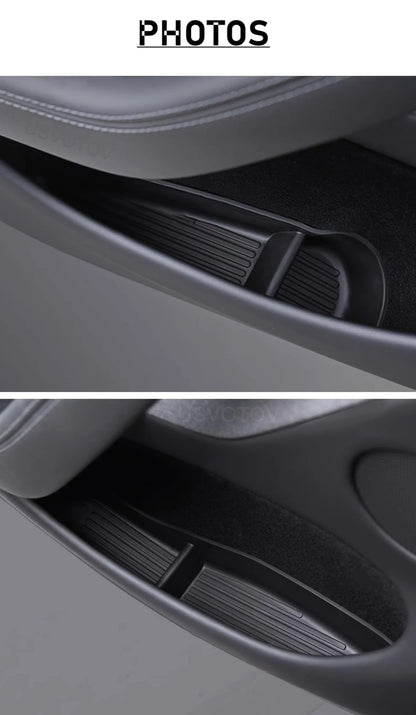 New Door Side Storage Box Front Rear Door Handle Armrest Tray Organizer for 2026 2025 Tesla Model Y Juniper Model 3 Model YL Y L