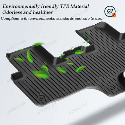 Custom TPE Car Floor Mats For Tesla Model YL Full Coverage Waterproof Anti-slip Durable All Weather Auto Foot Liners Car Interio