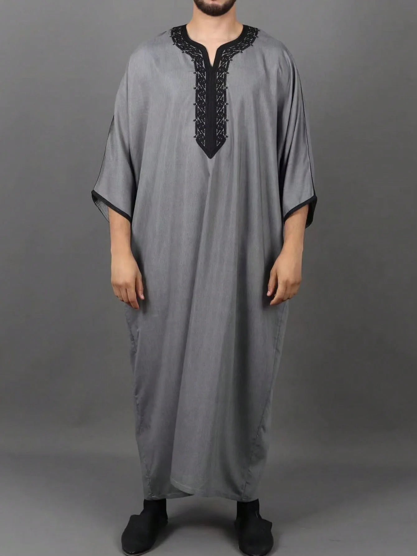 2026 Loose Stand Collar New Round Neck Arabic Men's Clothing