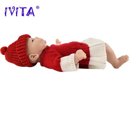 IVITA 14" 1.5kg 100% Silicone Reborn Doll "coco" Girl Dolls Realistic Baby DIY Blank Soft Children Bebe Lifelike Toys