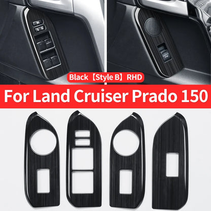 For 2010-2021 Toyota Land Cruiser Prado 150 Interior Modification Accessories Glass Button Panel FJ150 J15 Car Door Handle