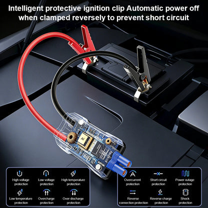 CEYYOR Car Jump Starter With 150PSI Air Pump For Auto Motorcycle, Portable 12V Car Battery Booster Starting Device Starter