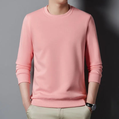 Top Quality New Brand Casual Fashion Crewneck Simple Trendy Loose Fit Pullover No Hood Hoodies Sweatshirts Mens Clothes 2025