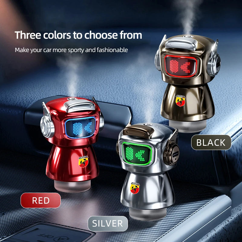 Car Air Outlet Robot Perfume Clip Auto Fragrance Diffuser For FIAT Abarth 500 Pulse Panda Tipo Strada 600 500L Mobi Doblo Toro