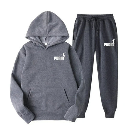 2025New Men's and Women's Hoodie Jacket Fashion Street Casual Set Autumn/Winter Brushed Sweatwear+Pants 2025 Multi Color Set