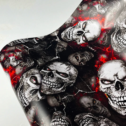 Skull Sticker Bomb Graffiti PVC Vinyl Wrap Film With Air Release Self Adhesive DIY Car Motorcycle  Furniture Decoration Sticker