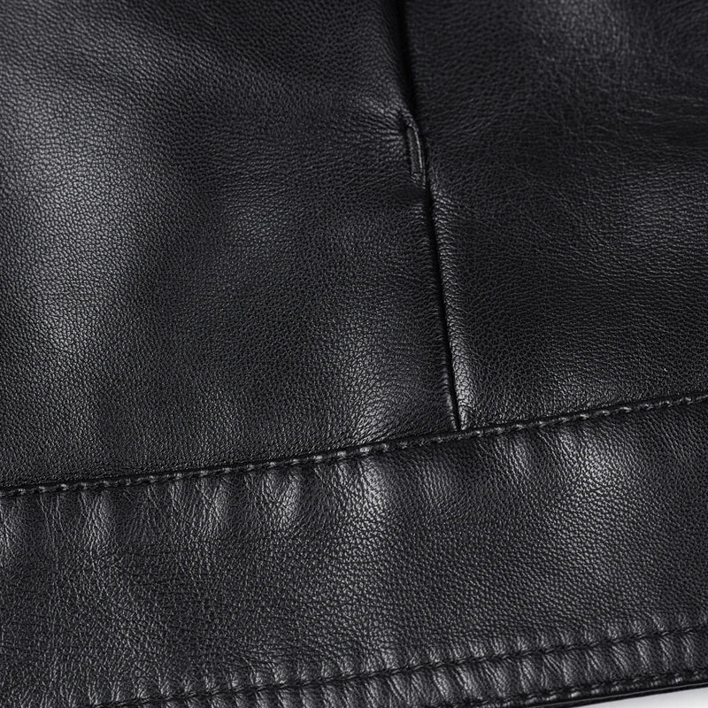 2022 winter Men's Jackets PU Faux Leather thicken Jacket Men Slim Fit Fashion Motorcycle Solid Overcoats Homme full size M-3XL