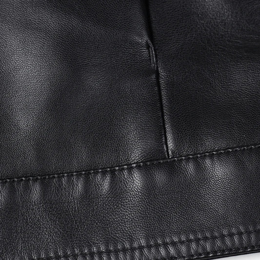 2022 winter Men's Jackets PU Faux Leather thicken Jacket Men Slim Fit Fashion Motorcycle Solid Overcoats Homme full size M-3XL