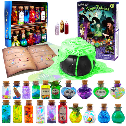 DIY Mixed Magic Wizard Potion Bottles Color Changing luminous Potions Art Craft Kit Kids Family Educational Toys Birthday Gifts