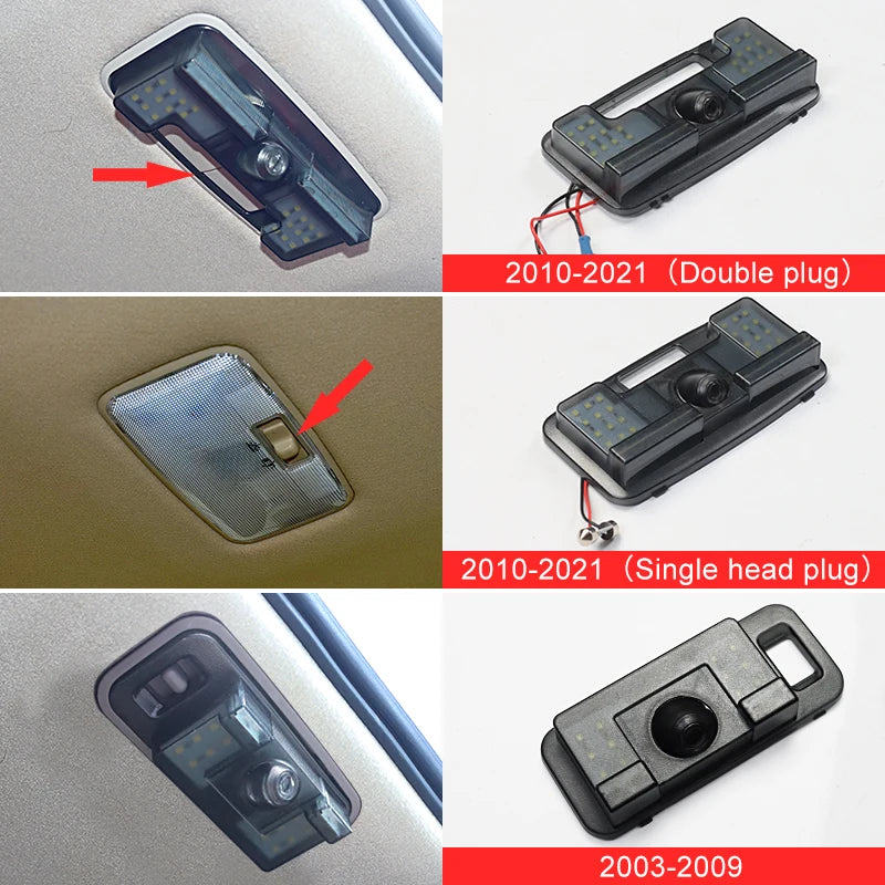 For Toyota Land Cruiser Prado 150 120 2003-2023 Upgraded  Accessories Trunk Tailgate Warning Light Lc150 LC120 Door Reading Lamp