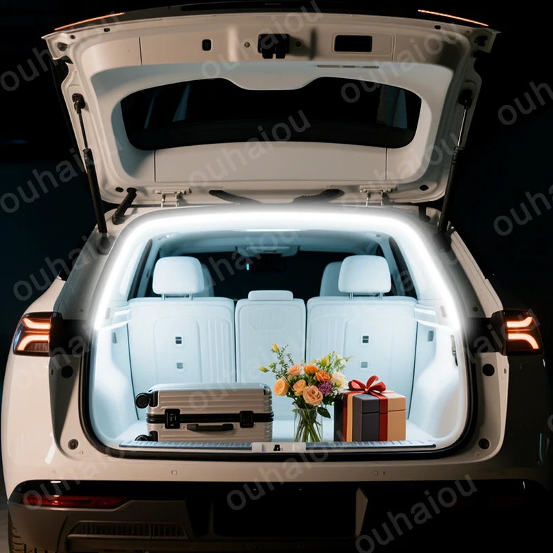 For XPeng G6 Mona M03 P7 G7 X9 trunk light modification light Atmosphere lights White warm white Rear Trunk LED Light Bar