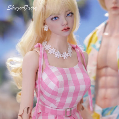 Shuga Fairy Mari 1/3 BJD Dolls A Pink Summer Beach Doll with a Y Heart Forever — You'll Love It! Ball Jointed Doll Toy