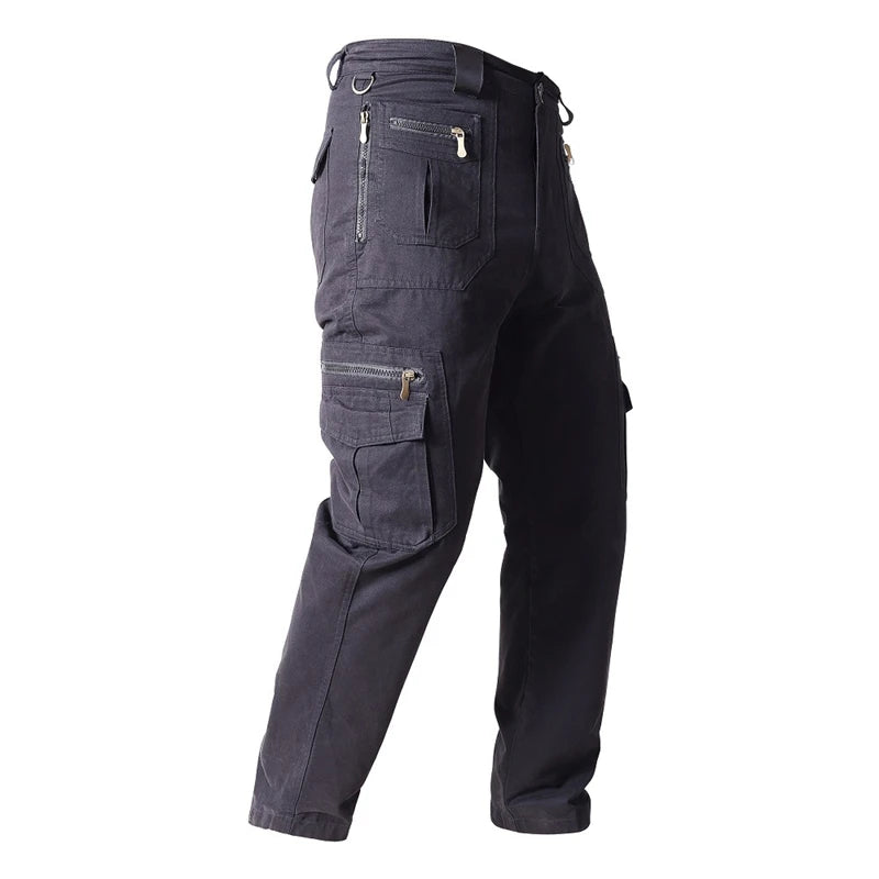 Cargo Pants Cotton Tactical Casual Pants Men Multi-Pockets Casual Pants Traninig Work Trousers For Man 2024 Plus Size 5XL