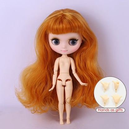 ICY DBS Middie Blyth Doll 1/8 Scale BJD Jointed White Skin with Matte Finish and Cute Outfit 20 cm Doll Toy Gift for Girls