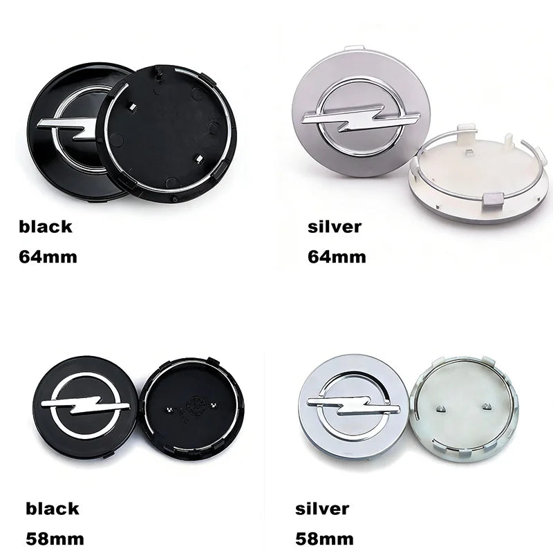 58mm/64mm Car wheel hub center cover Badge cover logo wheel hub cover For Opel Insignia Astra Antara Meriva Zafira H G Corsa
