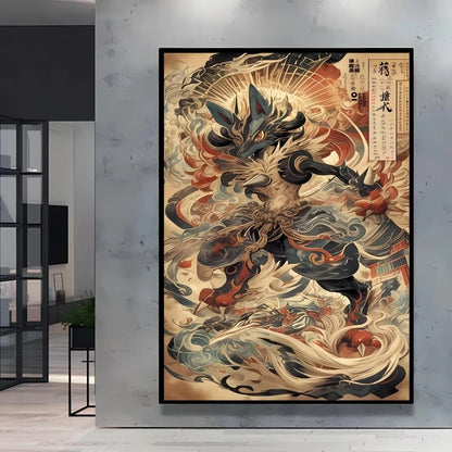 High Quality Pokemon Arcanine Pikachu Wall Painting with Unique Designs and Gorgeous Colors Adding A Touch of Brightness To Wall