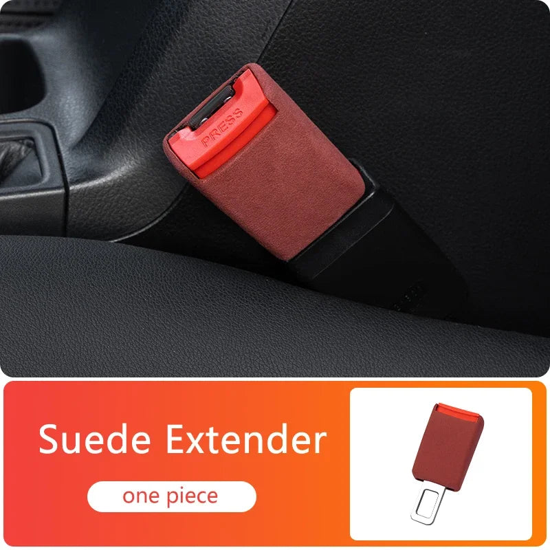1Pcs Car Seat Belt Clip Extender Safety Seatbelt Lock Buckle Plug Thick Insert Socket Extender Safety  For Tesla Porsche