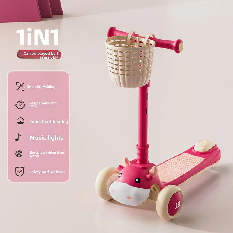 6-in-1 Toy Scooter for Boys and Girls – Children’s Scooter, Ideal for Developing Children’s Balance