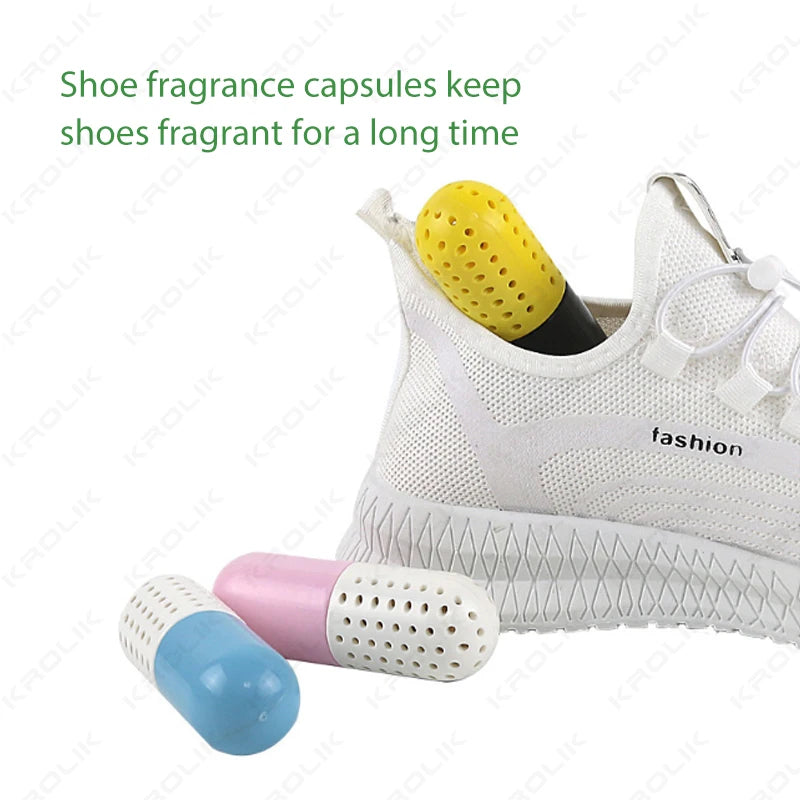 4/2pcs Deodorizer Shoe Closet Steriliser Eliminator Drawer Air Purifying Smell Remover Capsule Shape Moisture Absorber Dryer Bal