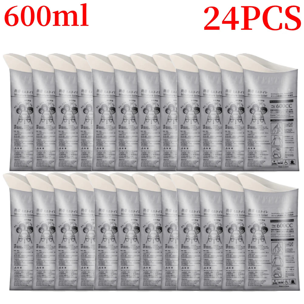4-32PCS Outdoor Emergency Urine Bags 600ml Disposable Travel Mobile Toilet Portable Urinal Bag for Female Baby Male Vomiting Bag