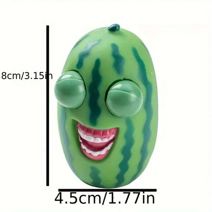 Funny Watermelon Pop Out Eyes Squishy Fidget Toys Anti-Stress Balls Fidget Vent Squeeze Stare Prank Toy Kids Birthday Gifts