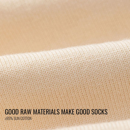 MiiOW 100% Pure Cotton Socks Men Business Dress Long Sock Black White Antibacterial Anti Odor Crew Socks Breathable Sport Sock