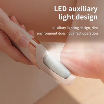 HOMEFISH Electric Foot Grinder Automatic Foot Callus Rubbing Pedicure Dead Skin Callus Remover for Foot Rechargeable Foot Beauty