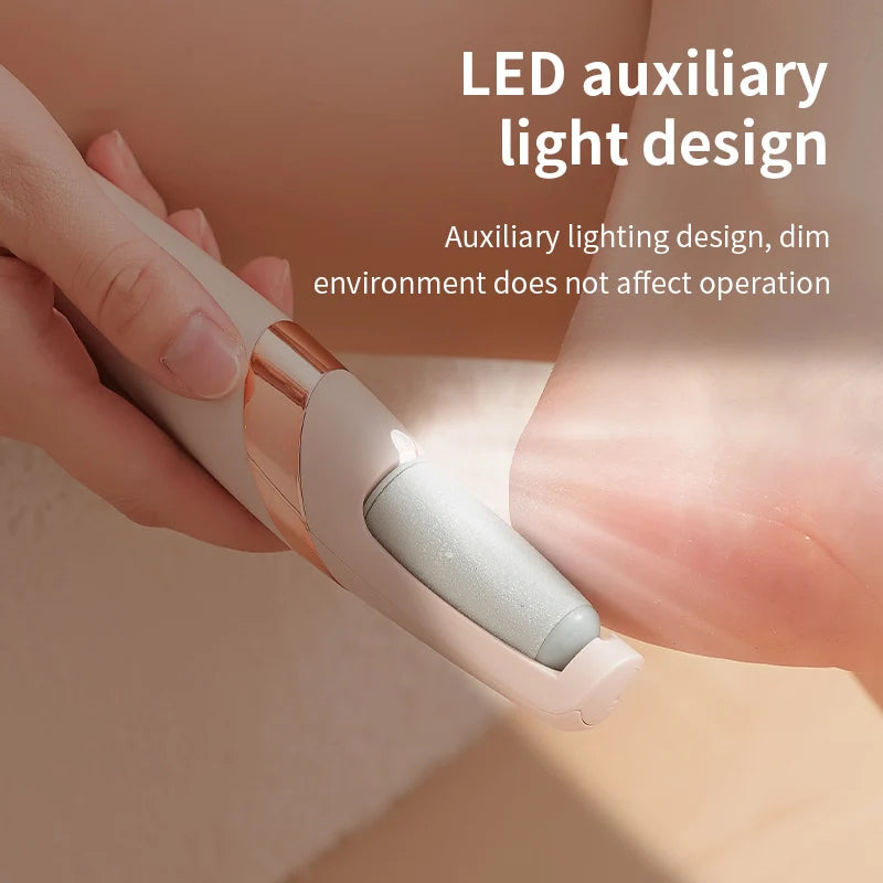 HOMEFISH Electric Foot Grinder Automatic Foot Callus Rubbing Pedicure Dead Skin Callus Remover for Foot Rechargeable Foot Beauty