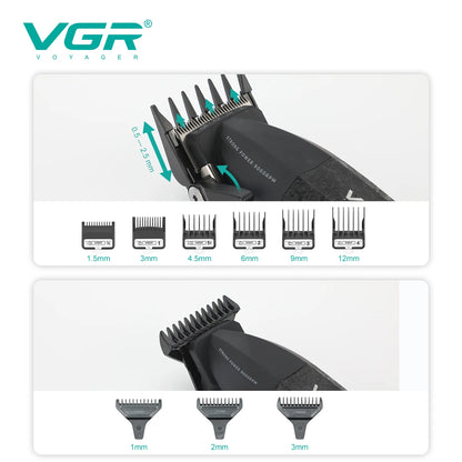 VGR Hair Clipper Professional 9000RPM Hair Cutting Machine Face Shaver Reciprocating Beard Trimmer Hair Trimmer for Men V-640 S3
