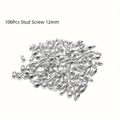 4*12/4*9mm non-slip skid nails Non-slip wheel tires 100PCs for cars motorcycles bicycles cars winter emergency