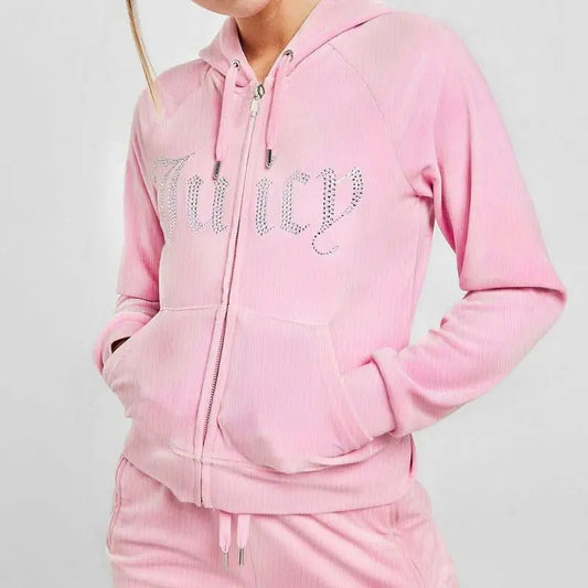 Trendy Y2K Harajuku Retro Printed Rhinestone Sweatshirt Unisex Casual Loose Hoodie Jacket for Men And Women