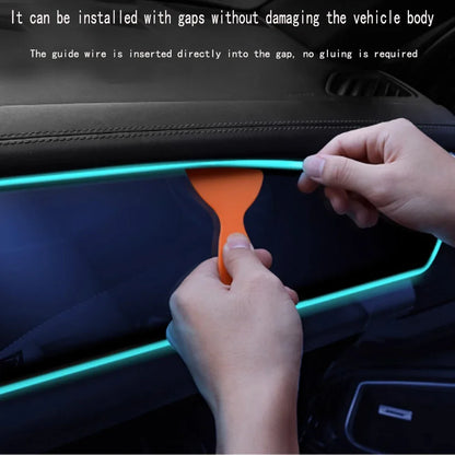 5V DIY LED Strip Car Interior Atmosphere Lighting Flexible Light Line Tube With USB Auto Decoration Ambient Lamp 1M/2M/3M/5M2026