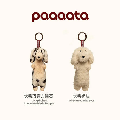 Paaaata Original Dachshund Plush Keychain Wire Haired Long Haired Stuffed Dog Bag Charm Keyring Gift For Pet Lovers And Friends