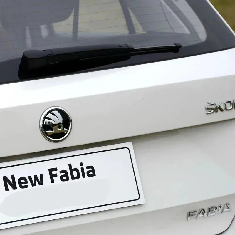 Skoda Car Trunk Stickers 80mm 90mm ABS Rear Emblem for Karoq Octavia Yeti Citigo Superb Fabia Kamiq Kodiaq VRS Rapid Front Hood