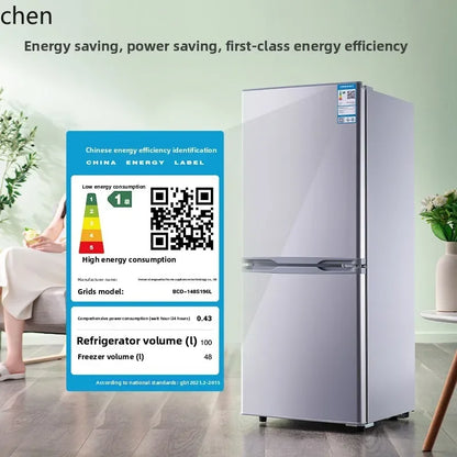 refrigerator small household double door single dormitory mini first-class energy efficiency and power saving