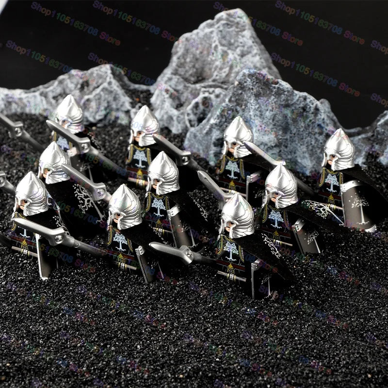 Medieval Knights Building Blocks Warrior Soldiers Crusaders Hospital Teutonic Knight Legion Figures Block Toys Accessories